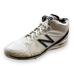 New Balance Baseball Cleats Mens Size 16 Hi Top Lace Up White NEW